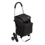 Chariot de marché 3 roues pliable 100cm noir Chariot de marché 3 roues pliable 100cm noir