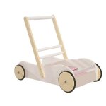 Chariot de marche - roba - scarlett - pour b�b� fille - rose - bois naturel - 225 kg