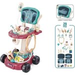 Chariot m�dical electronique - jeux dimitation - jouet m�dical pour enfant - 29 accessoires de docteur ...