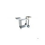 Chariot pour plancha 2 feux - tout inox - chi007