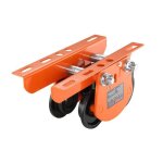 Chariot porte palan vevor charge 0. 5t vec roues pour palan industrielle avec roues pour palan droite ...