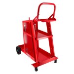Chariot de soudure - chariot pour poste à souder roues déportées - acier - 3 niveaux - 60kg - chaînes ... Chariot de soudure - chariot pour poste à souder roues déportées - acier - 3 niveaux - 60kg - chaînes ...