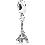 Charm pendentif - pandora - tour eiffel - argent - femme - collection voyage