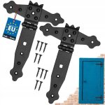 Charni�res en t - kotarbau - 150 mm - acier - peinture en poudre - noir