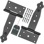 Charni�res en t - kotarbau - 150 mm - acier - noir - 2 pi�ces