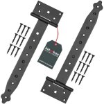 Charni�res en t - kotarbau - 300 mm - acier - noir - 2 pi�ces