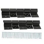 Charni�re de porte - garosa - kit de charni�re � friction - acier alli� - noir - compatible camping - ...