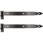 Charnières de porte - kotarbau - 500 mm - acier inoxydable - revêtement époxy - 2 pièces Charnières de porte - kotarbau - 500 mm - acier inoxydable - revêtement époxy - 2 pièces