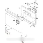 Charniere de porte(x1) pour lave vaisselle rosieres - bvmpieces