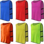 Chasubles dentranement sport enfants - marque - modle - 100% polyester - grande taille - 6 pices