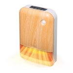 Woozoo chauffage dappoint compact / radiateur c�ramique mobile port�e 90cm 1500w - jch - 15td4 - bois ...
