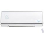 Chauffage soufflant 2000 w faade en verre argent tlcommande et minuterie