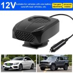 Chauffage dappoint pour vehicule - ventilateur pour voiture - prise allume cigare dc 12v - noir