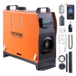 Chauffage diesel - vevor - 12v 8kw 016 - 062l - h r�chauffeur dair tout - en - un bluetooth app lcd auto ...