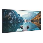 Chauffage infrarouge - klarstein wonderwall air art smart - connecté - motif : lac horizontal cadre noir ... Chauffage infrarouge - klarstein wonderwall air art smart - connecté - motif : lac horizontal cadre noir ...