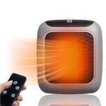 Chauffage - qingque - mini radiateur lectrique - 800w - affichage lcd - tlcommande - cramique