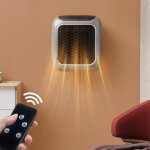 Radiateur soufflant - mioloe - 800w - lectrique - tlcommande - thermostat numrique