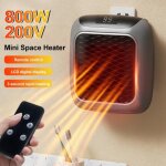 Chauffage soufflant - mioloe - radiateur mural 800w - affichage led numrique - thermostat rglable