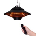 Chauffage de terrasse suspendu vonroc - 1500w - �l�ment en carbone - t�l�commande incluse