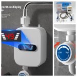 Chauffe - eau �lectrique instantan� - allonscd - 3500 w - blanc - douche et salle de bain - 220v