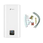 Chauffe eau electrique plat mural multipositions kimoro sannover 30 litres + kit dinstallation complet ...