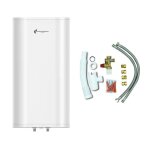 Chauffe eau electrique plat mural multipositions valorie sannover 100 litres + kit dinstallation complet ...