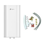 Chauffe eau electrique plat mural multipositions valorie sannover 80 litres + kit dinstallation complet ...
