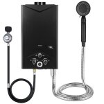 Chauffe - eau � gaz - flasidu - 16l - 68000 btu - 4. 21gpm - commande par bouton - affichage num�rique ...