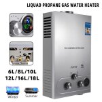 Chauffe - eau à gaz instantané - prumya - 6l12kw - led - pompe de douche gratuite Chauffe - eau à gaz instantané - prumya - 6l12kw - led - pompe de douche gratuite
