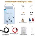 Chauffe - eau à gaz portable prumya 6l12kw - gaz propane - pour extérieur avec kit de douche Chauffe - eau à gaz portable prumya 6l12kw - gaz propane - pour extérieur avec kit de douche