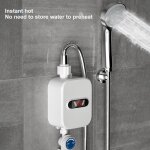 Chauffe - eau instantané Électrique sans réservoir affichage numérique température réglable 3500w 220v ... Chauffe - eau instantané Électrique sans réservoir affichage numérique température réglable 3500w 220v ...