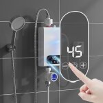 Chauffe - eau instantan� - momotou - 5500w - contr�le tactile led - �tanch�it� ipx4 - blanc