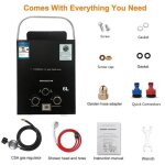 Chauffe - eau  gaz - prumya - 6l12kw - portable - 12kw - protection contre la surchauffe