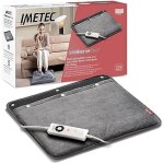 Chauffe - pieds �lectrique imetec intellisense - tissu doux sherpa 5 temp�ratures arr�t automatique