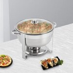 Chafing dish 85l en acier inoxydable - r�cipient de conservation alimentaire pour restauration buffet ...