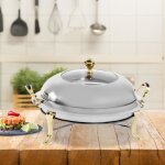Ensemble chafing dish pour restauration - chauffage de buffet avec r�servoir chauffant 3 litres