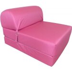 Chauffeuse en tissu enduit seattle rose
