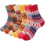 Chaussette chaude femme - multicolor - taille eu 35 - 40 - laine et coton - lot de 6 paires Chaussette chaude femme - multicolor - taille eu 35 - 40 - laine et coton - lot de 6 paires