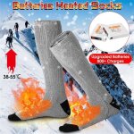 Chaussettes chauffantes lectriques - gris - 360 chaussettes chauffantes hommes femmeschaussettes dhiver ...