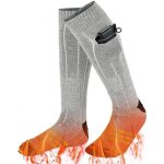 Chaussette chauffante homme femmethermiques chaussettes avec 3 r�glages de chaleuravec batterie rechargeable ...