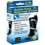 Chaussettes de compression mixte - miracle socks - noir - respirant - adulte