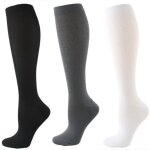 Chaussettes de compression - multisport - blanc - respirant - mixte