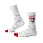 Chaussettes de football cho7 training strike blanches - olympique lyonnais