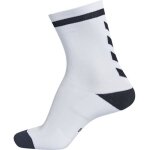 Chaussettes - hummel - elite indoor sock low - blanc et noir - anti - bactrien - schage rapide