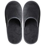Chaussons de bain - linnea - pure - gris anthracite - taille extra large xl - semelle anti - d�rapante ...