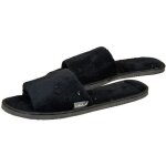 Chaussons ballerines infinitif - ozabi - mules velours noir - femme - textile