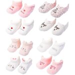 Chaussons bb cocooning fantaisie - ozabi - pack de 3 paires surprise girls - rose - textile