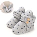 Chaussons bb fille garon - hiver semelle douce bottes de neige chaud polaire bottines fourres - cadeau ...