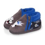 Isotoner chaussons semelle antidrapante gris bb garon