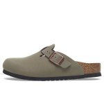 Chaussons pour enfants - birkenstock - boston birkibuc - gris - synth�tique - pour gar�on